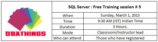 SQL DBA Training Session 5 : SQL Server Cluster