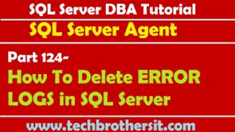 Sql Server Agent Error Log