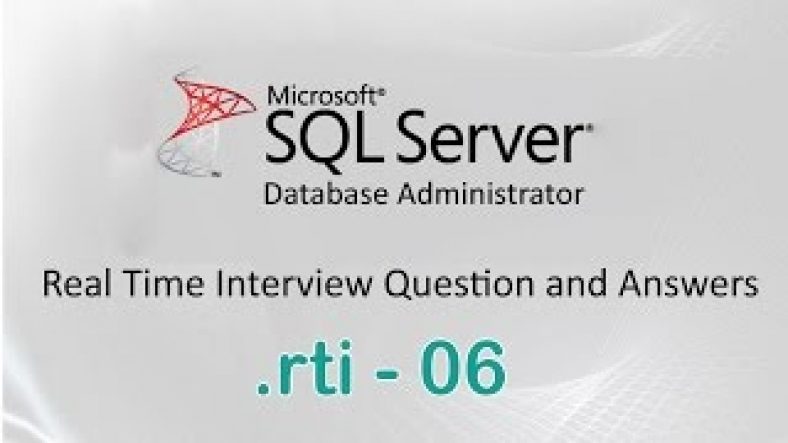Sql Server Interview Questions For Senior Dba