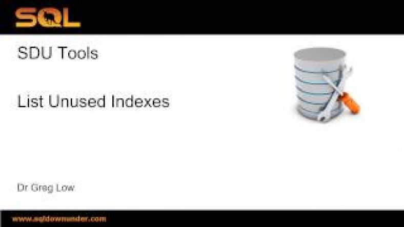 unused indexes in sql server 2008 | SDU Tools   16   List Unused Indexes in SQL Server Databases