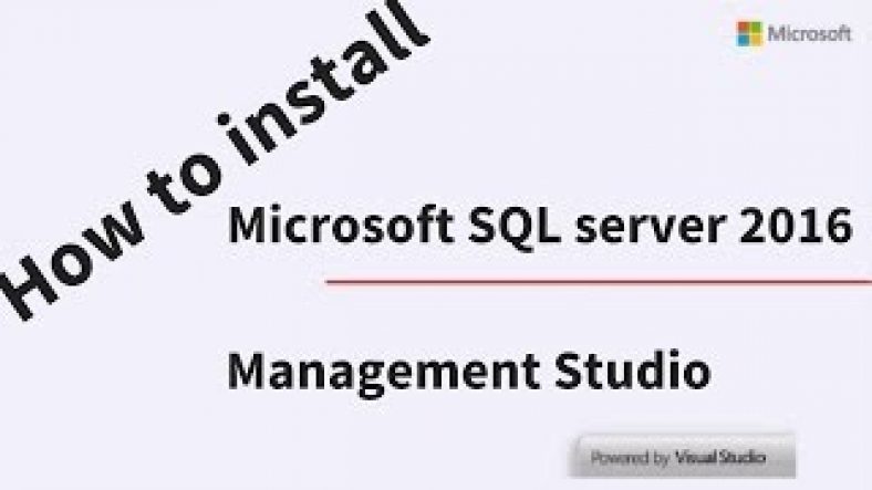 sql server express | How to Install SQL Server 2016 Express and SQL Server Management Studio 2016 Express