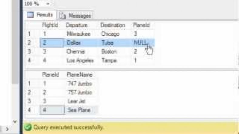 sql server outer join example | SQL Outer Joins and Cross Joins Tutorial