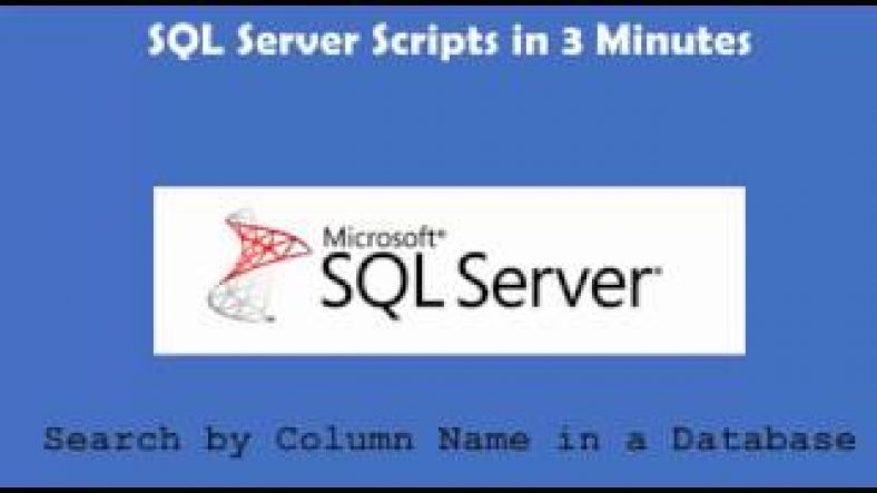 sql server join sys.columns to sys.tables | SQL Server Search by Column Name in a Database
