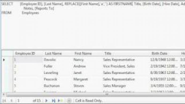 sql replace | SQL – Example using REPLACE