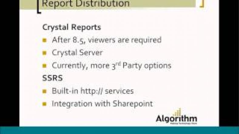 Sql Server Reporting Services Vs Crystal Reports | Crystal Reports vs SQL Reporting Services